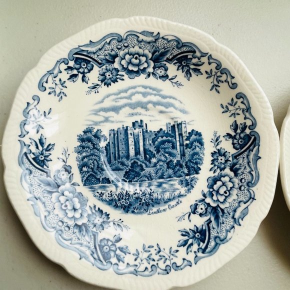 Vintage Dining Vintage Royal Swan Historic Castles Ludlow Blue